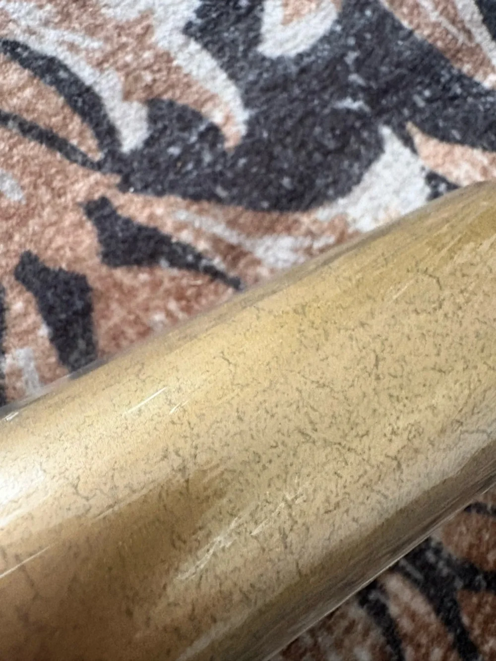 Gold peel and stick wall paper